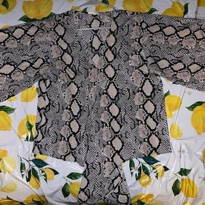 Snake skin print shirt!